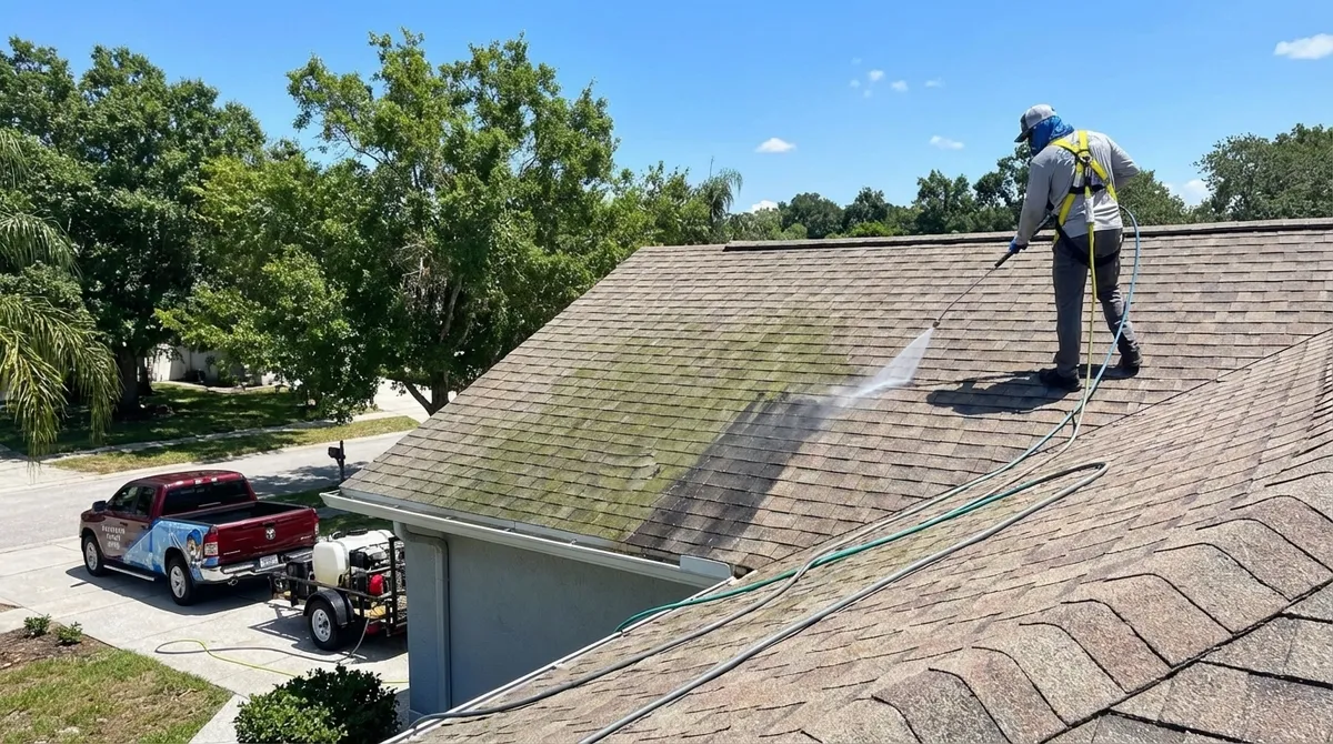 roof washing service