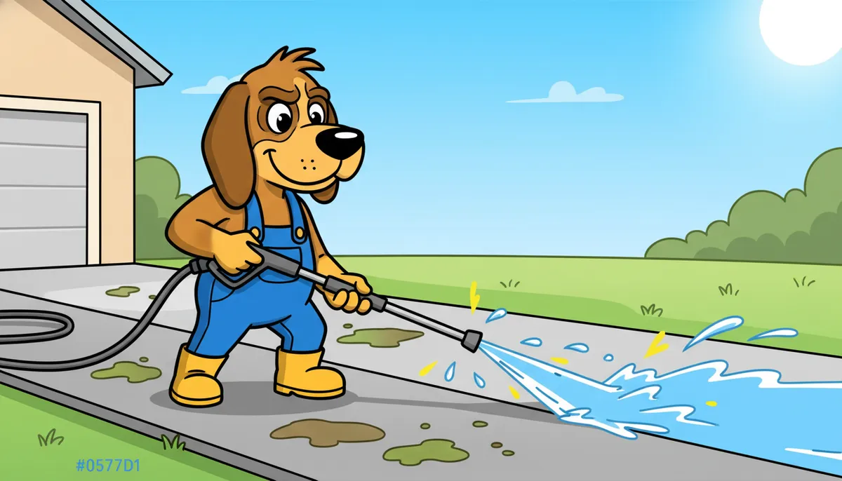 pressure wash driveway