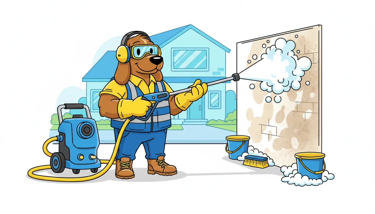 pressure wash driveway