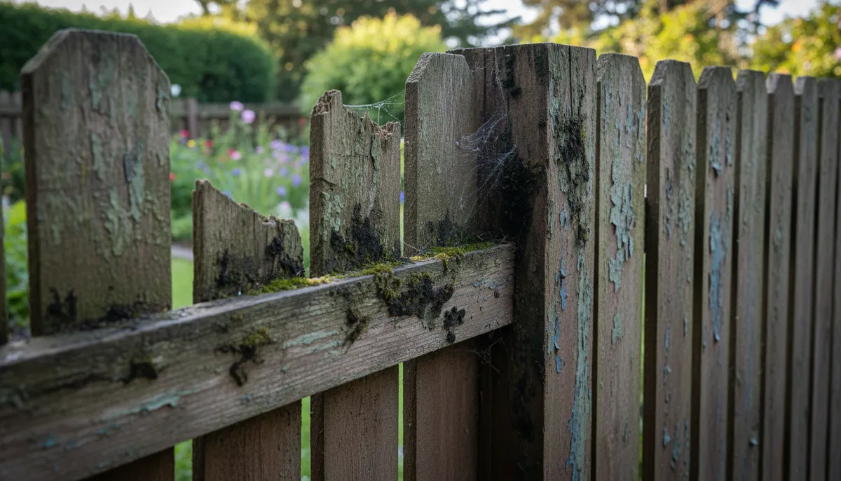 clean fence with pressure washer