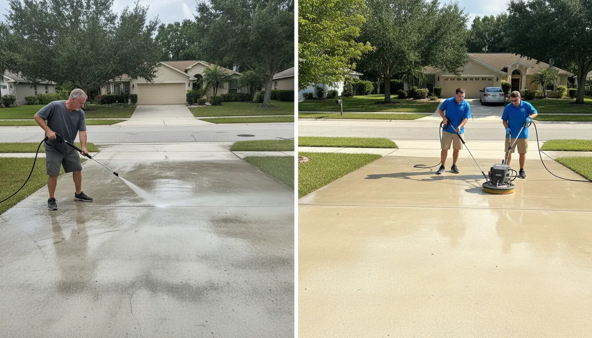 DIY vs. Concrete Cleaning Company: Which Saves You More?