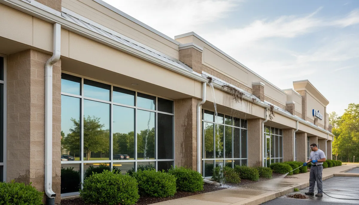 commercial gutter cleaning