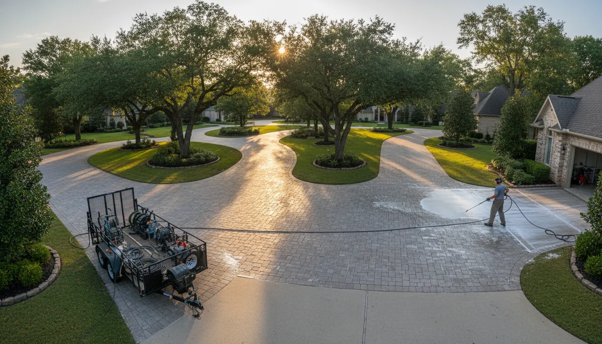 pressure washing driveway cost