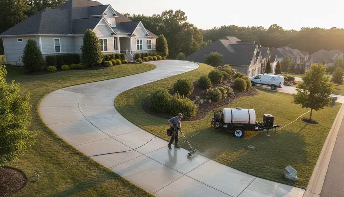 pressure washing driveway cost