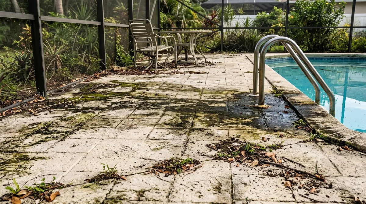 pool deck pressure washing in valrico