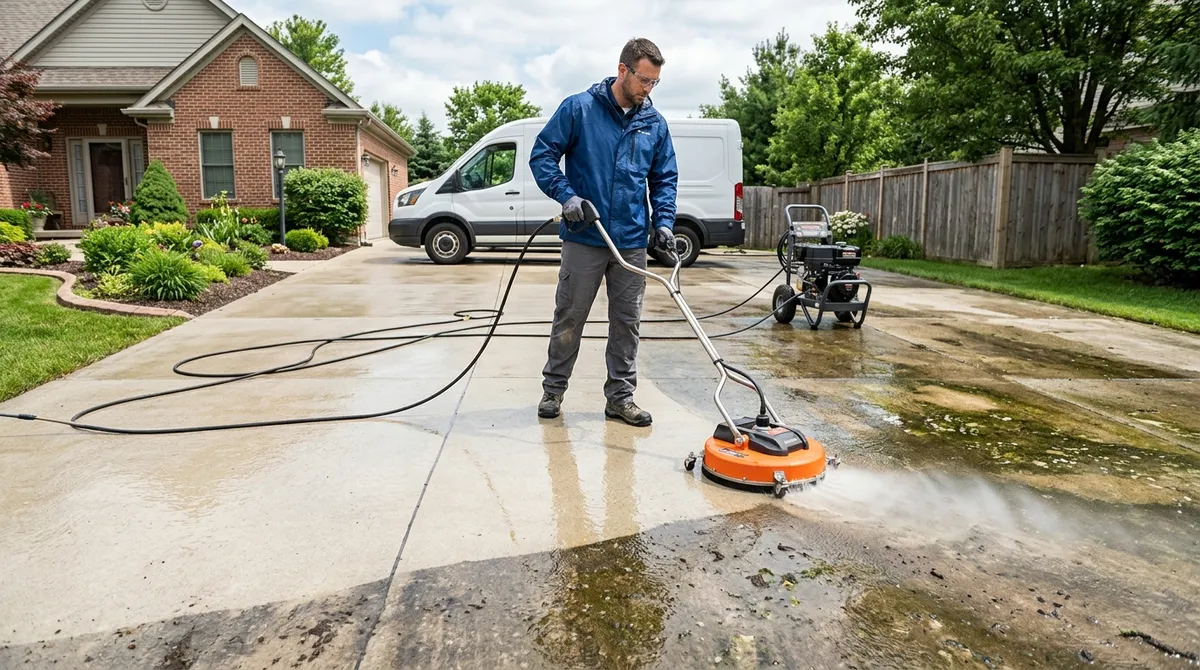 professional driveway cleaner