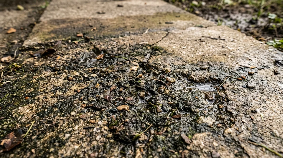 clean concrete with pressure washer