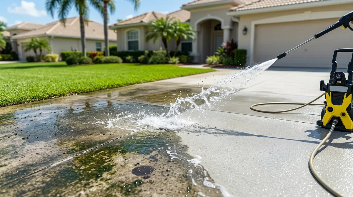 Why Use a Pressure Washer for Concrete Driveway Cleaning?