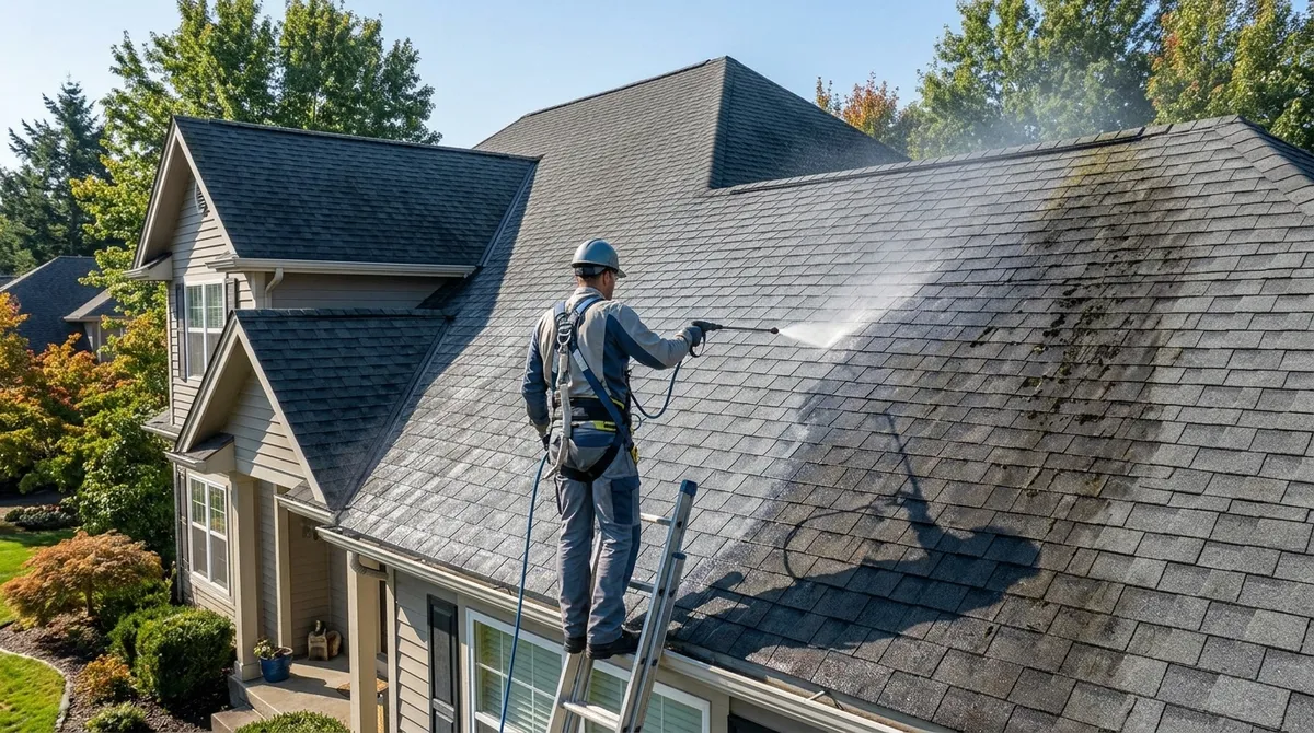roof cleaning cost